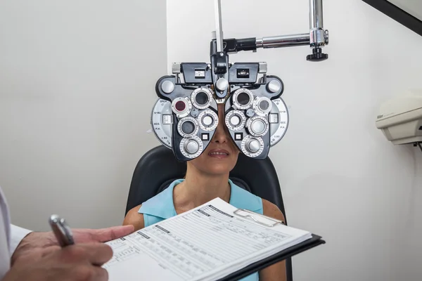 Resultados da pontuação do oftalmologista — Fotografia de Stock