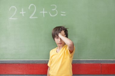Çocuk matematik hakkında endişeli