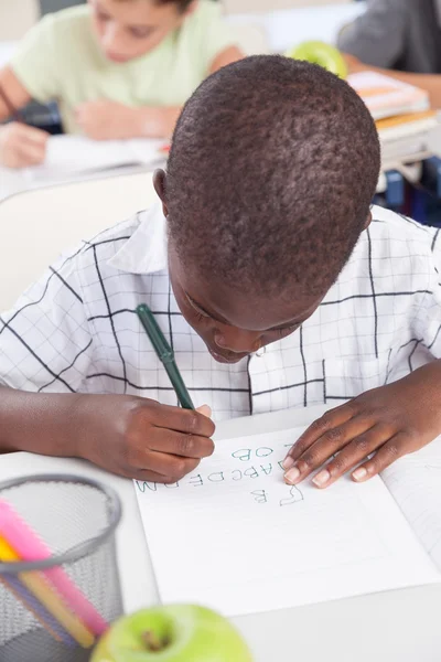 Pequeño niño estudiando — Foto de Stock