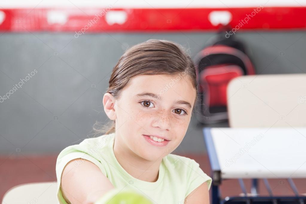 Girl sharing a apple