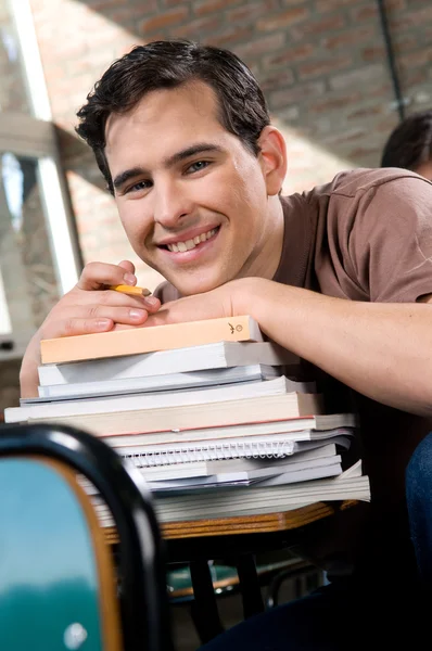 Jovem a estudar Imagem De Stock