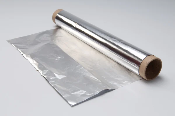 Aluminium foil in roll — Stock Photo, Image
