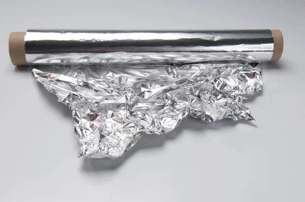 Aluminium foil dalam gulungan — Stok Foto