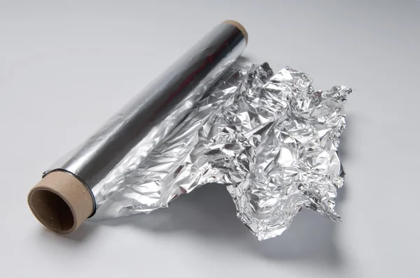 Aluminium foil in roll — Stock Photo, Image