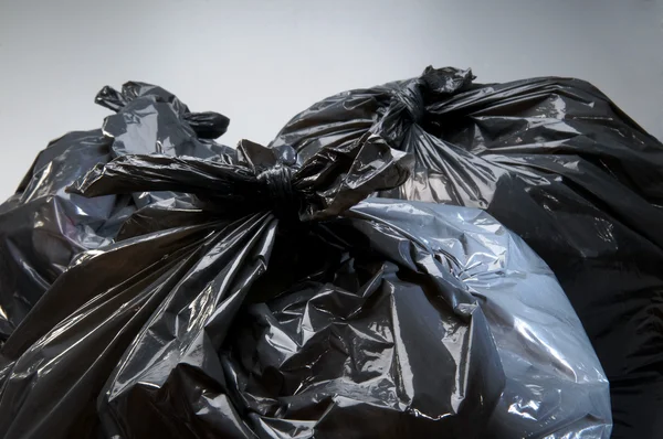 Müll in Plastiktüten — Stockfoto