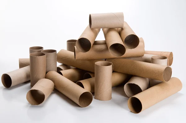 Conceito de reciclagem, papelão — Fotografia de Stock