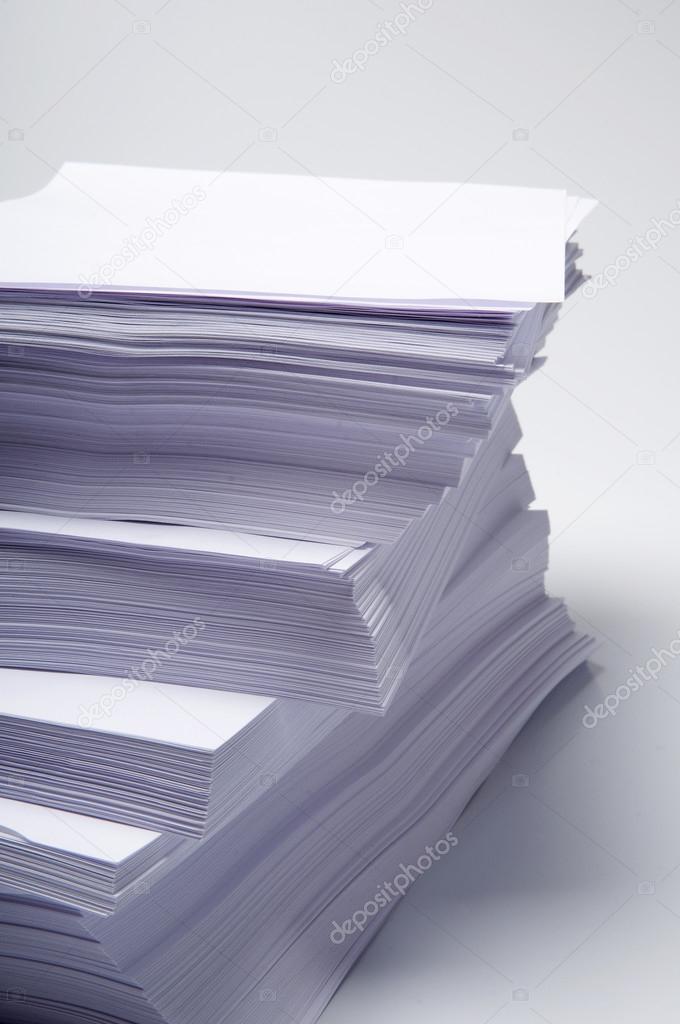 stack of White Paper
