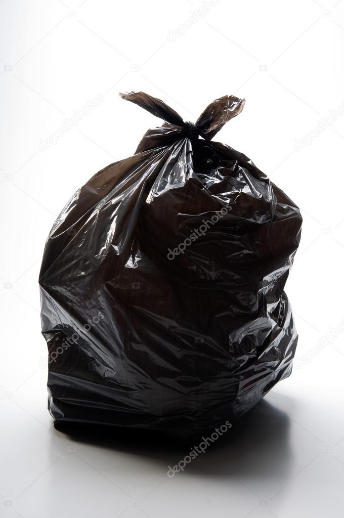Rubbish in black plastic bag