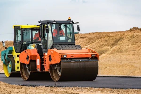 Nueva construcción de carreteras — Foto de Stock