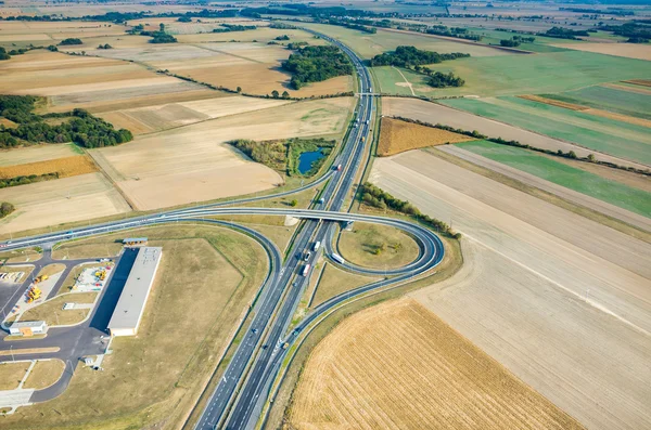 Long modern highway — Stock Photo, Image