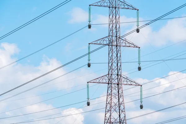 Modern high powerlines — Stock Photo, Image