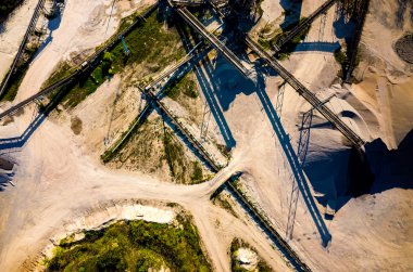 Kum madeni havadan görünümü