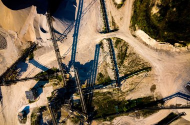 Kum madeni havadan görünümü