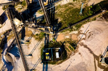 Kum madeni havadan görünümü