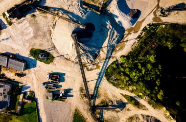 Kum madeni havadan görünümü