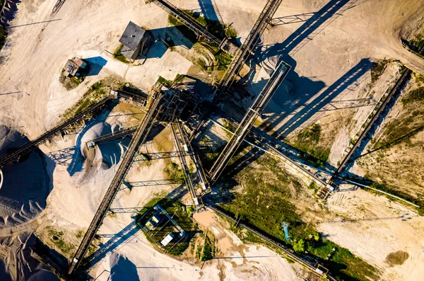 Mina de arena vista aérea — Foto de Stock