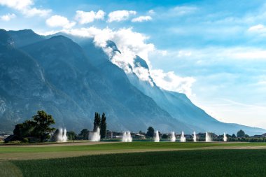 Sahada çalışan fıskiyeleri