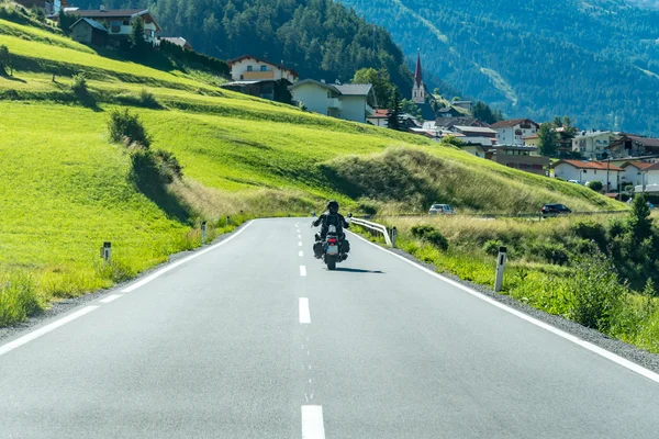 Motorbike on the route — Stock Photo, Image