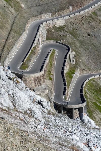 Hegyek Alps Passo Stelvio térképén — Stock Fotó