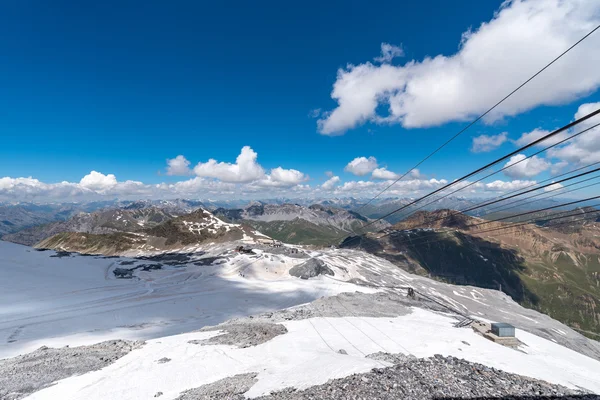 Skidort i Alperna — Stockfoto