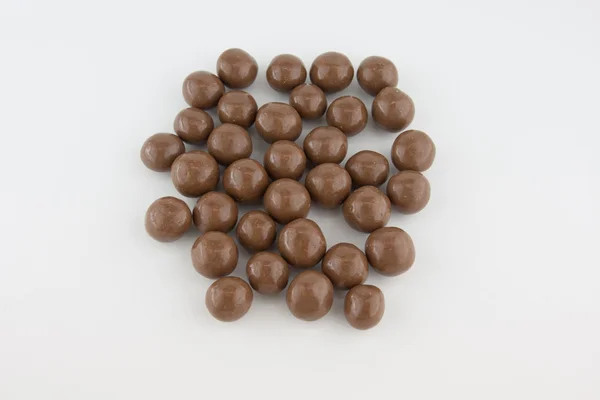 Gocce di cioccolato piatto — Foto Stock