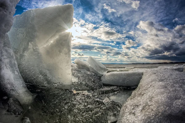 Nascer do sol de inverno — Fotografia de Stock