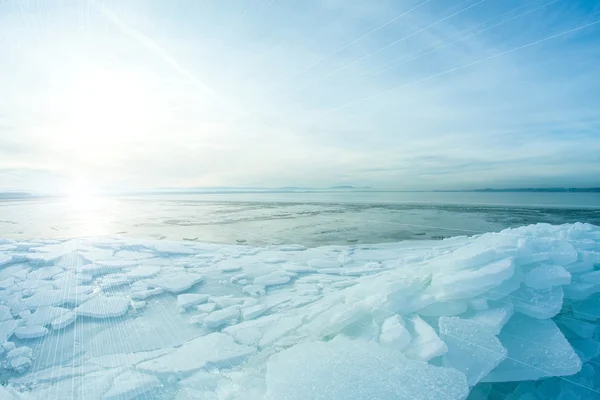 Lago invernale — Foto Stock