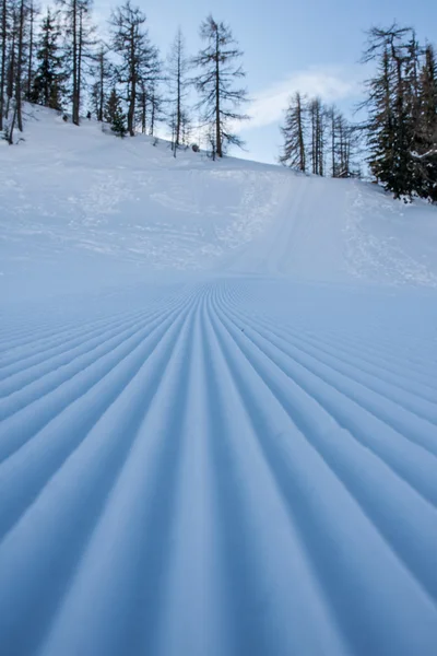 Winter Alpen sporen — Stockfoto