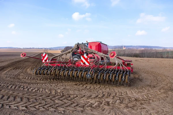 Spring field works — Stock Photo, Image