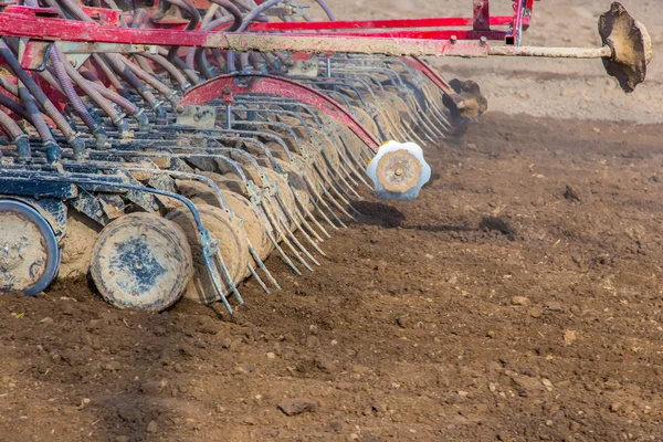 Spring field works — Stock Photo, Image