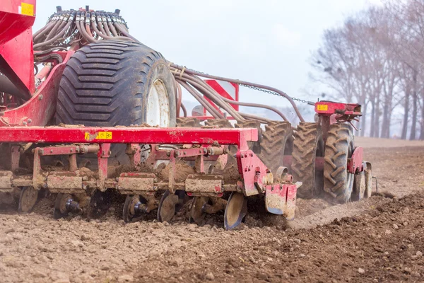 Spring field works — Stock Photo, Image