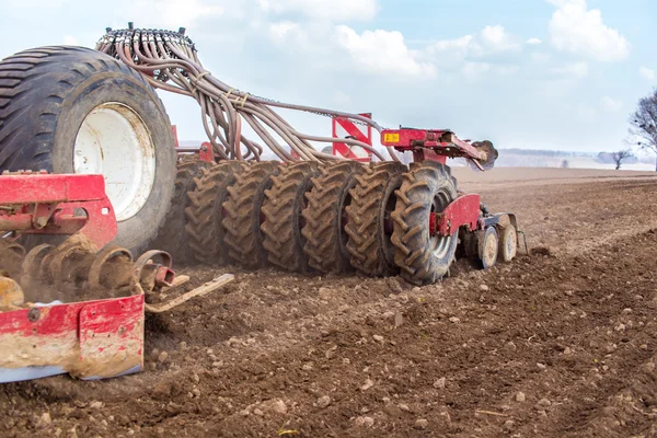 Spring field works — Stock Photo, Image