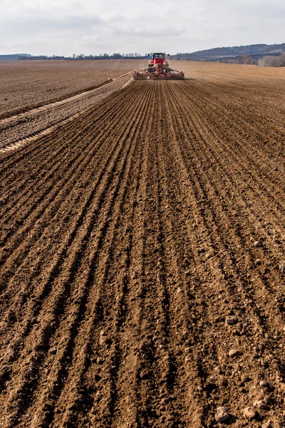 Spring field works — Stock Photo, Image