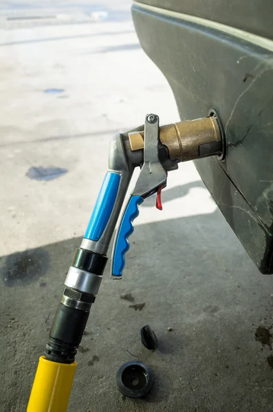 Gas refueling — Stock Photo, Image