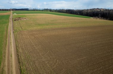 alanın havadan görüntüsü