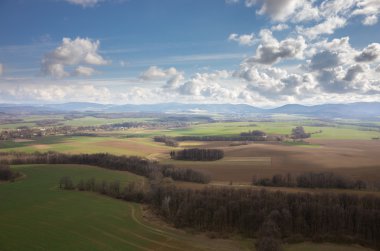 alanın havadan görüntüsü