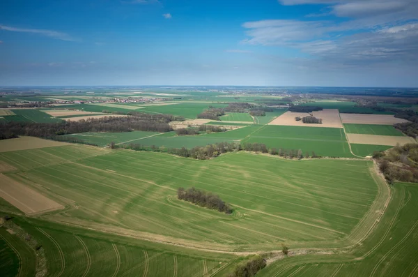 Vista aérea do campo — Fotografia de Stock