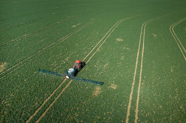Aerial view of the tractor — Stock Photo, Image