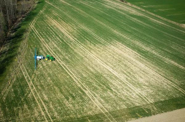 Vista aérea del tractor —  Fotos de Stock