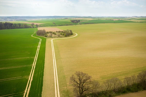 Aerial view of the field — Stock Photo, Image