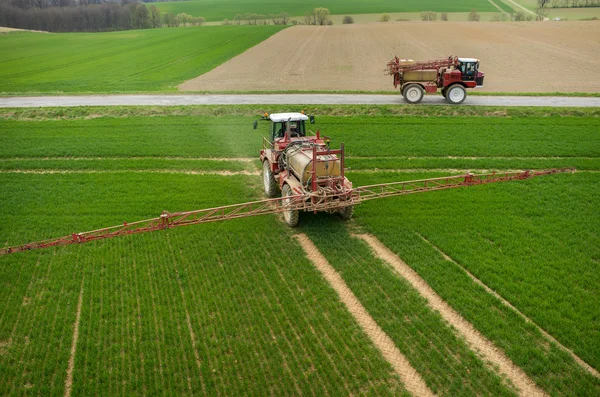 Vista aérea del tractor —  Fotos de Stock