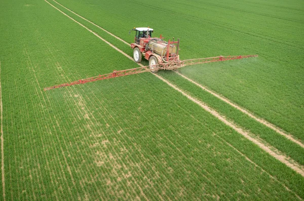 Aerial view of the tractor — Stock Photo, Image