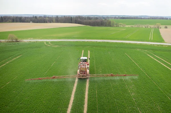 Aerial view of the tractor — Stock Photo, Image