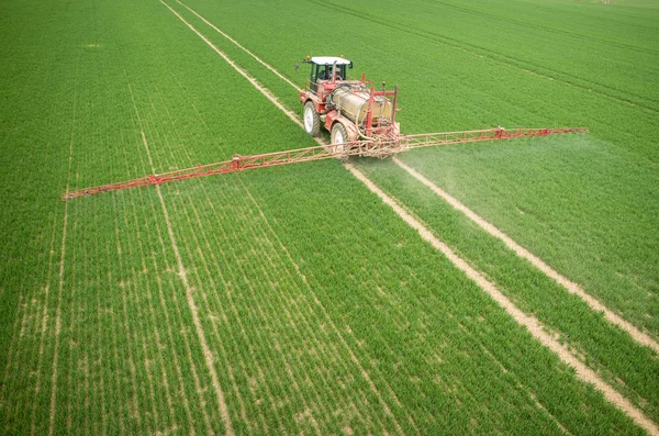 Aerial view of the tractor — Stock Photo, Image