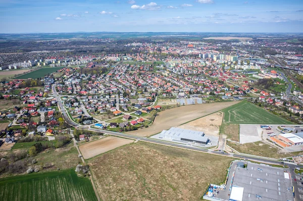 Vista aérea de Nysa Poalnd — Foto de Stock