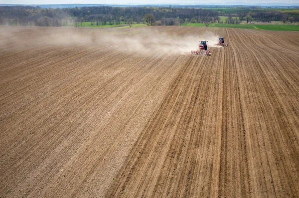 Bovenaanzicht van het veld — Stockfoto