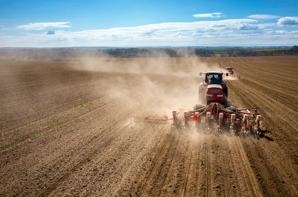 Bovenaanzicht van het veld — Stockfoto