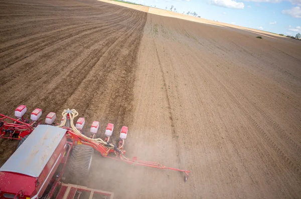 Bovenaanzicht van het veld — Stockfoto