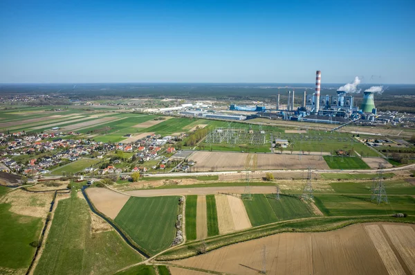 Aerial view of Opole — Stock Photo, Image