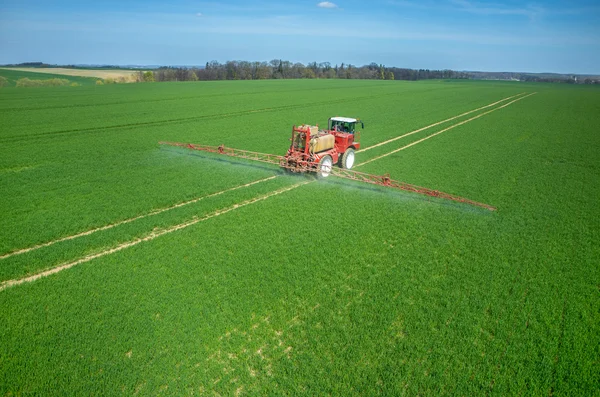 Luftaufnahme des Traktors — Stockfoto